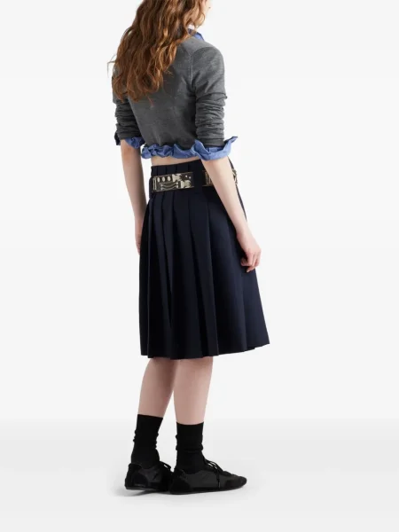 Cardigan Prada de lână gri