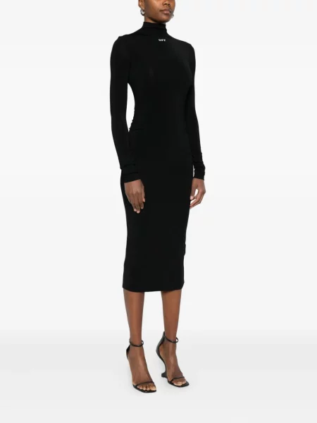 Rochie Off-white cu volane alb
