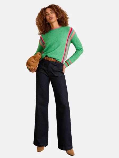 Love & roses Pulover albastru / verde roșu