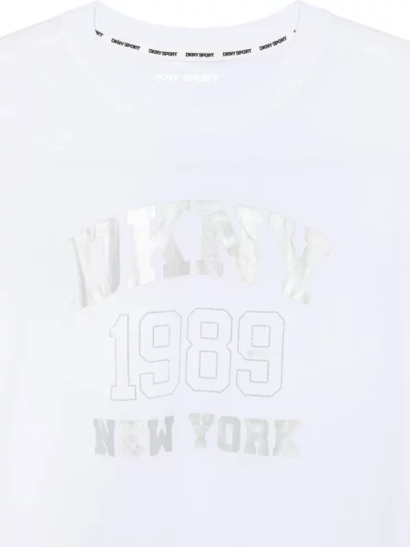 Tricou Dkny cu autograf alb