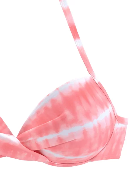 S.Oliver Bikini zgornji del roza bela