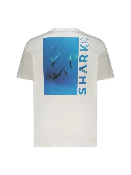 Koszulka Paul & Shark z logo biała