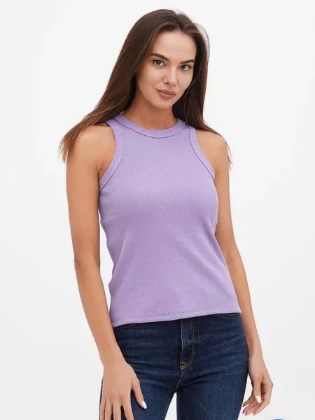 Майка HiBrand лавандовий бавовна/поліестер