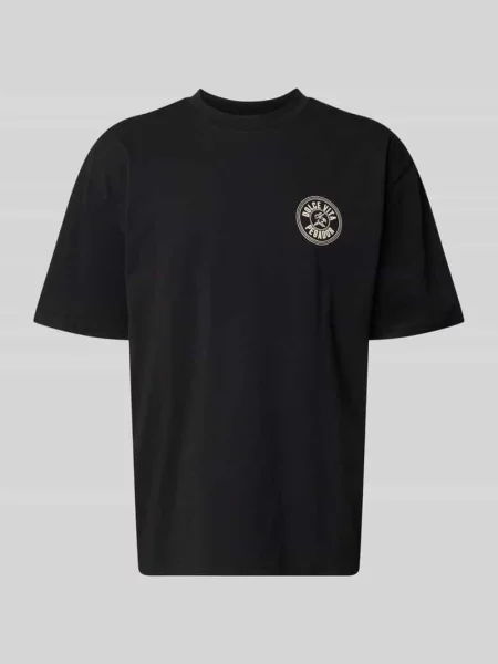Oversized t-shirt z nadrukiem z logo Pegador czarna