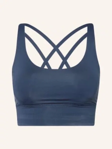 Lululemon Sportovní Podprsenka Energy™ Longline tmavě modrá