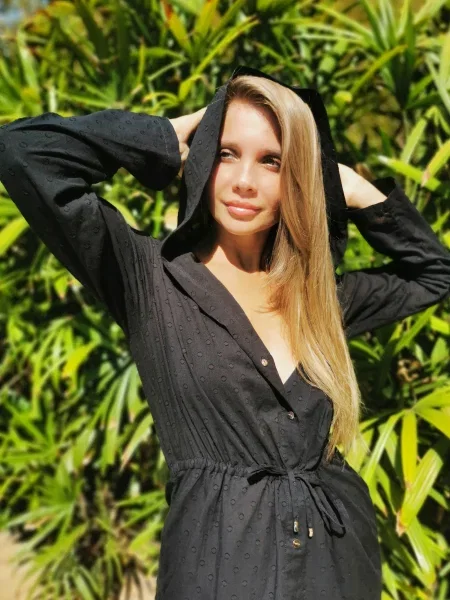 Пляжная туника чорна
