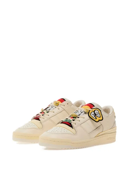 Papuci de casă Adidas cu dungi plasă roșu
