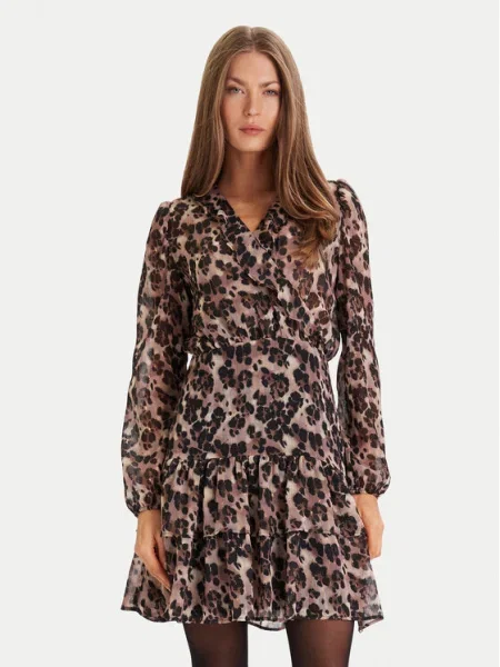 Morgan rochie mini evazați RLEOL.F maro