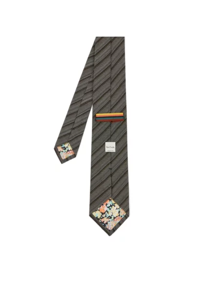 Pasek Paul Smith w paski z paskiem szary