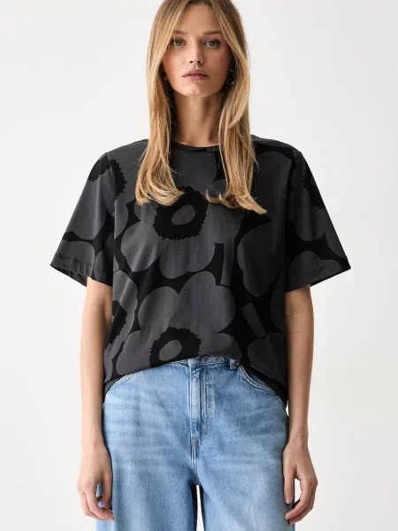 Marimekko tricou pentru femei din negru