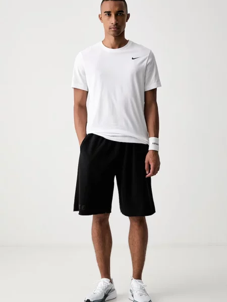 Nike teplákové šortky pánske s bavlnou N.A.C čierna