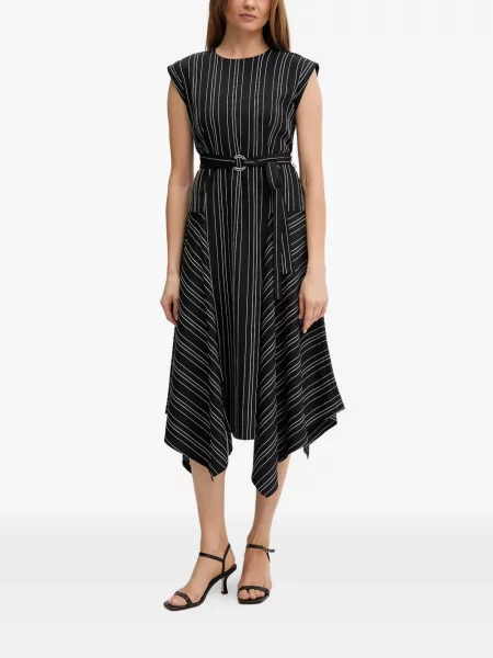 Rochie Dkny cu dungi de costum negru