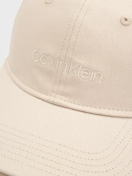 Кепка Calvin Klein з автографом бежева