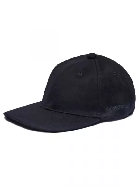 Emporio Armani Gyapjú baseball sapka kék