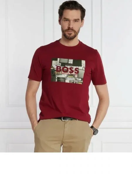 BOSS ORANGE Póló Teeheavyboss piros