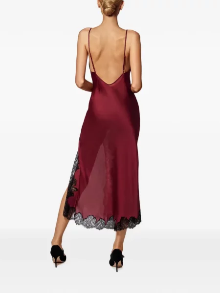 Rochie midi Kiki De Montparnasse din dantelă roșu