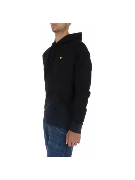 Mikina s kapucí Lyle And Scott s kapucí černá