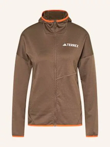 Adidas Terrex Kurtka Z Polaru Terrex Xperior Climawarm Lifgt Fleece Hooded braun brązowa