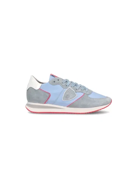 Buty do biegania Philippe Model zamszowe do biegania niebieskie
