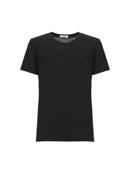 Koszulka Jil Sander z logo czarna