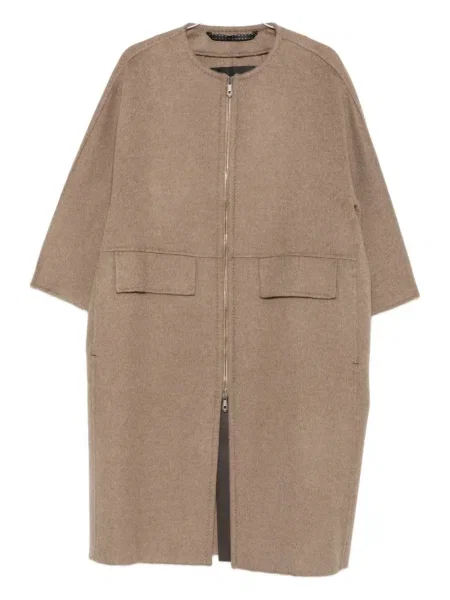 Płaszcz Max Mara z kaszmiru brązowy