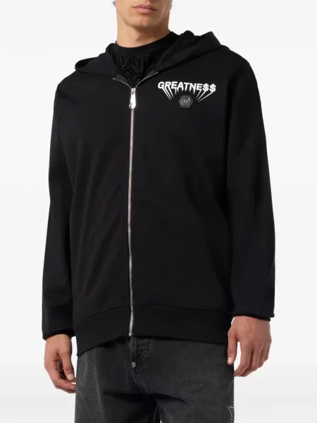 Hanorac cu glugă Philipp Plein negru