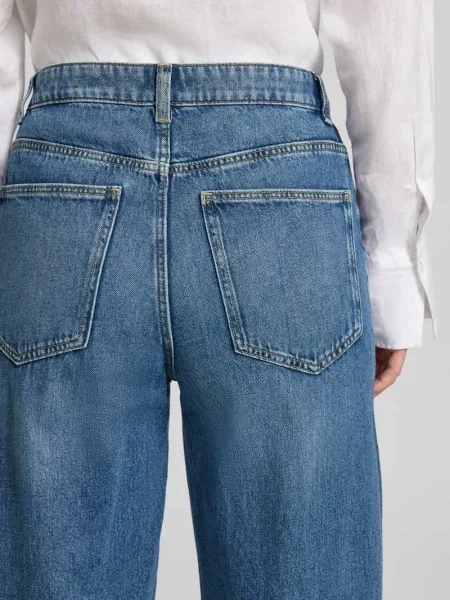 Jeansy o kroju relaxed fit z czystej bawełny Jake*s Casual niebieskie