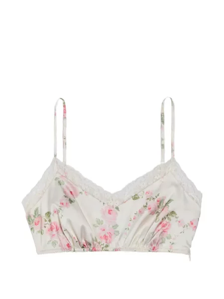Sutien bralette Simone Rocha cu model floral cu imagine din dantelă