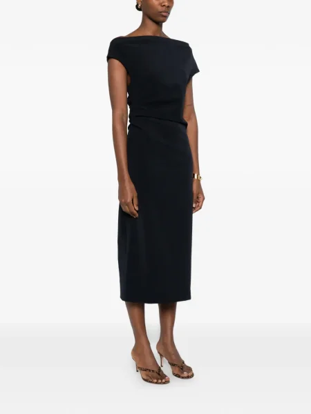 Rochie midi P.a.r.o.s.h. până la genunchi de costum negru