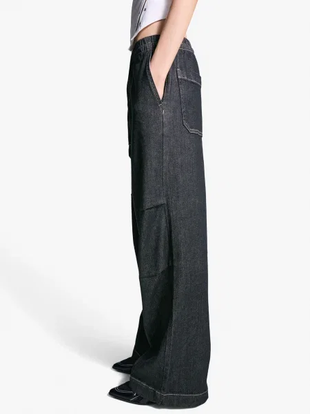 Bershka Džínsy námornícka modrá