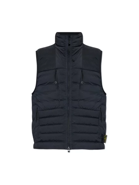 Kamizelka puchowa Stone Island z kamieniami niebieska