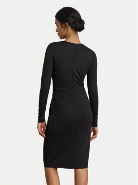 Úpletové šaty LAUREN RALPH LAUREN černé