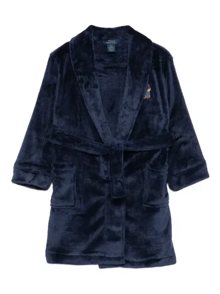 Szlafrok dziecięcy Polo Ralph Lauren niebieski