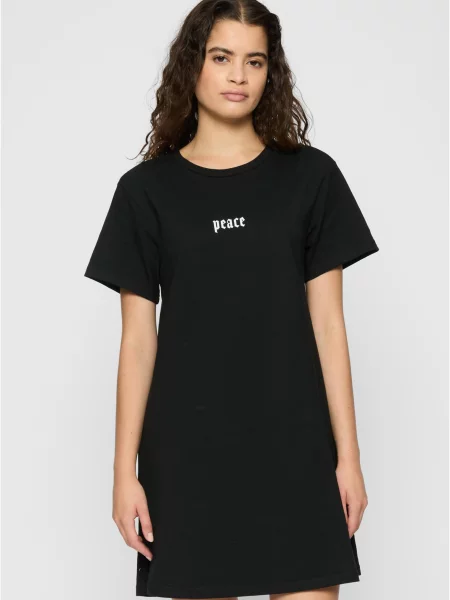 Miss Tee Rochie gri alb negru