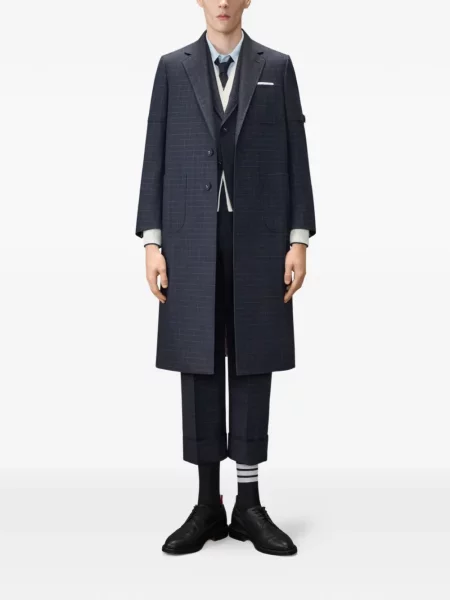 Cămașă Thom Browne de in albastru