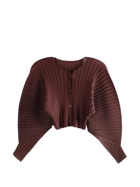 Cardigan Pleats Please Issey Miyake plisat maro