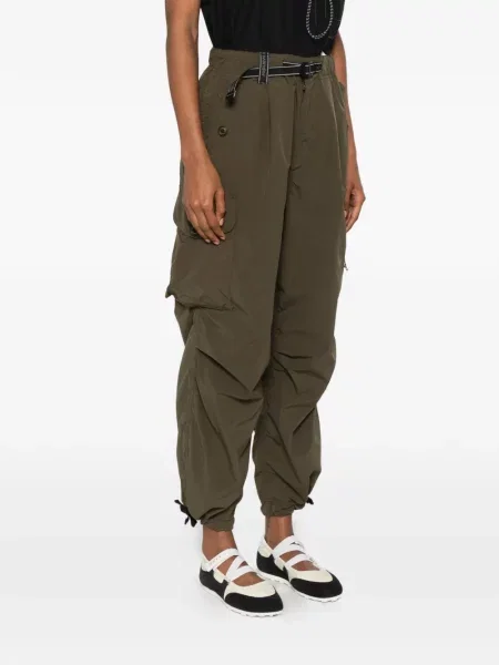Cu centură pantaloni cargo And Wander verde