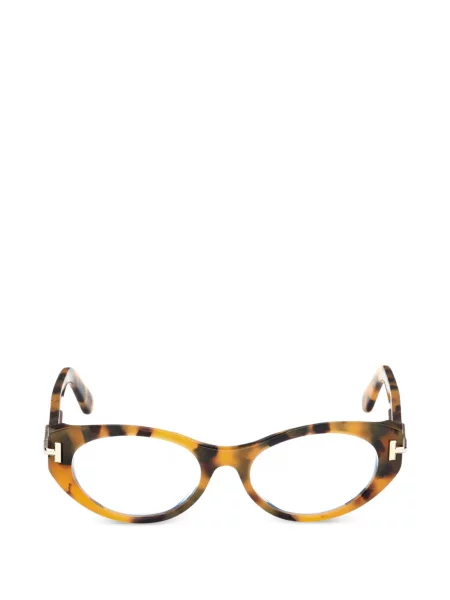 Ochelari de soare Tom Ford cu imprimeu geometric maro