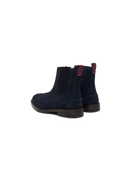 Tommy Hilfiger Aulinukai Cleated Hilifger Suede Boot Tamsiai mėlyna