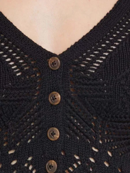 Top Desigual tricotate negru