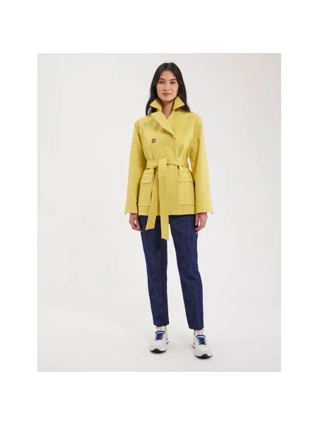 Płaszcz Ines De La Fressange Paris żółty