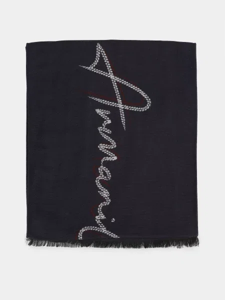 Armani Exchange Шарф Темно-синій синій