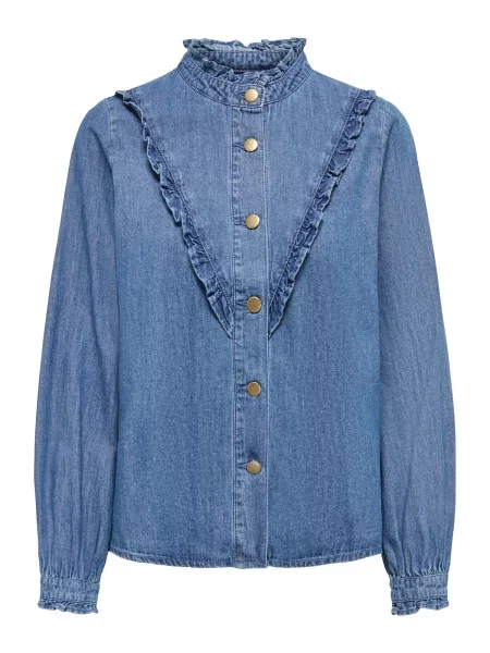 ONLY Bluză ONLELLIE denim albastru