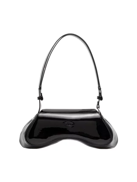 Torebka crossbody Diesel biznesowa czarna