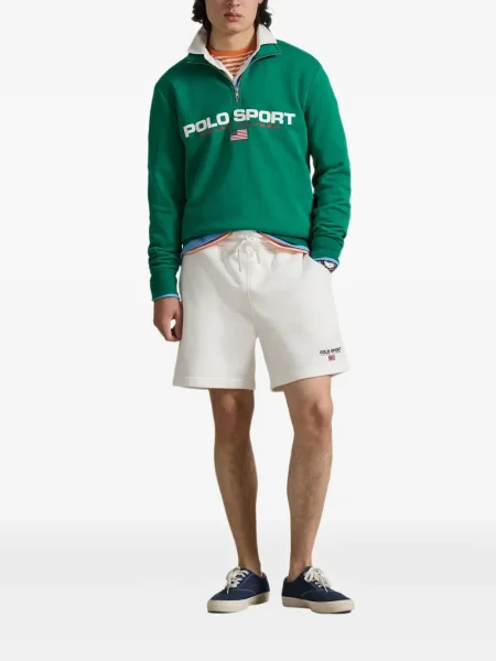 Кожени чорапи Polo Ralph Lauren с отворена пета с пейсли десен бяло