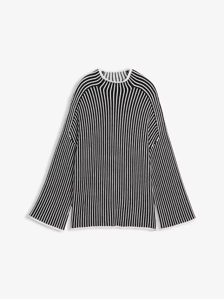 Sweter oversize z miękkiej mieszanki czarny
