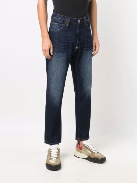 Straight fit džíny Philipp Plein modré