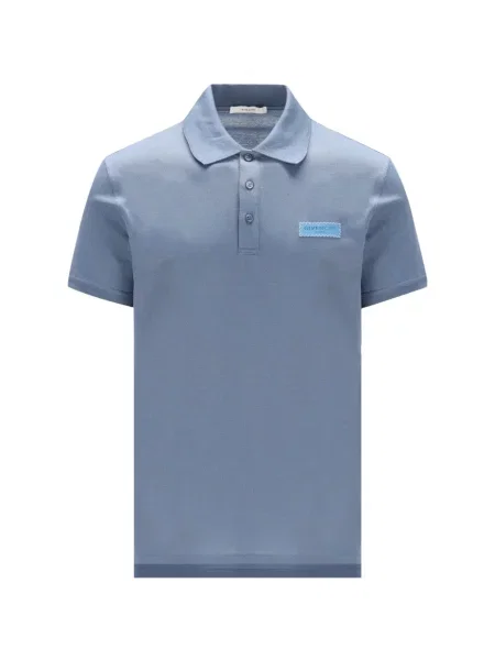 Tricou polo Givenchy cu autograf albastru