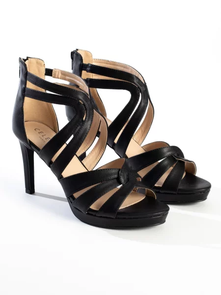 Celena Sandale Cherry' negru