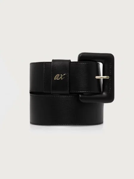 Armani Exchange curea pentru femei cu imitație de piele negru